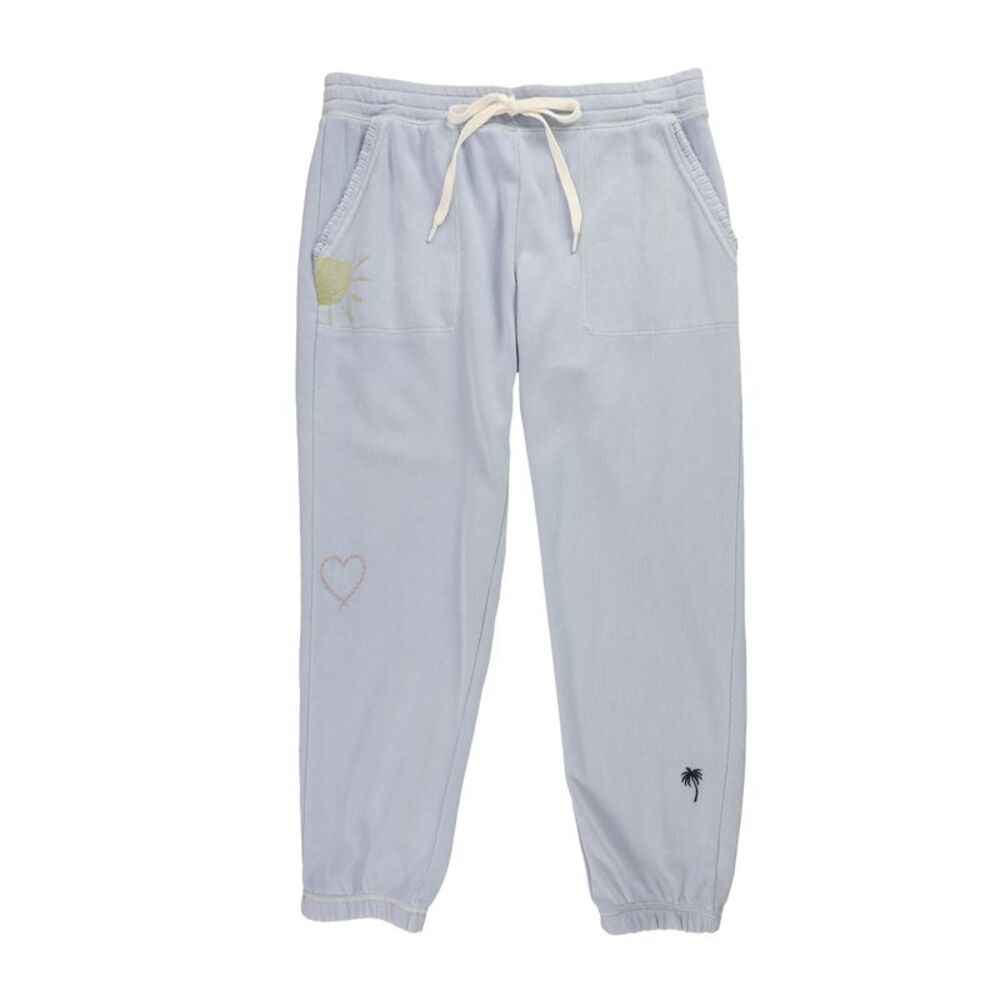 P.J. Salvage Womens Sunny Pajama Jogger Pants, Blue, M, DM